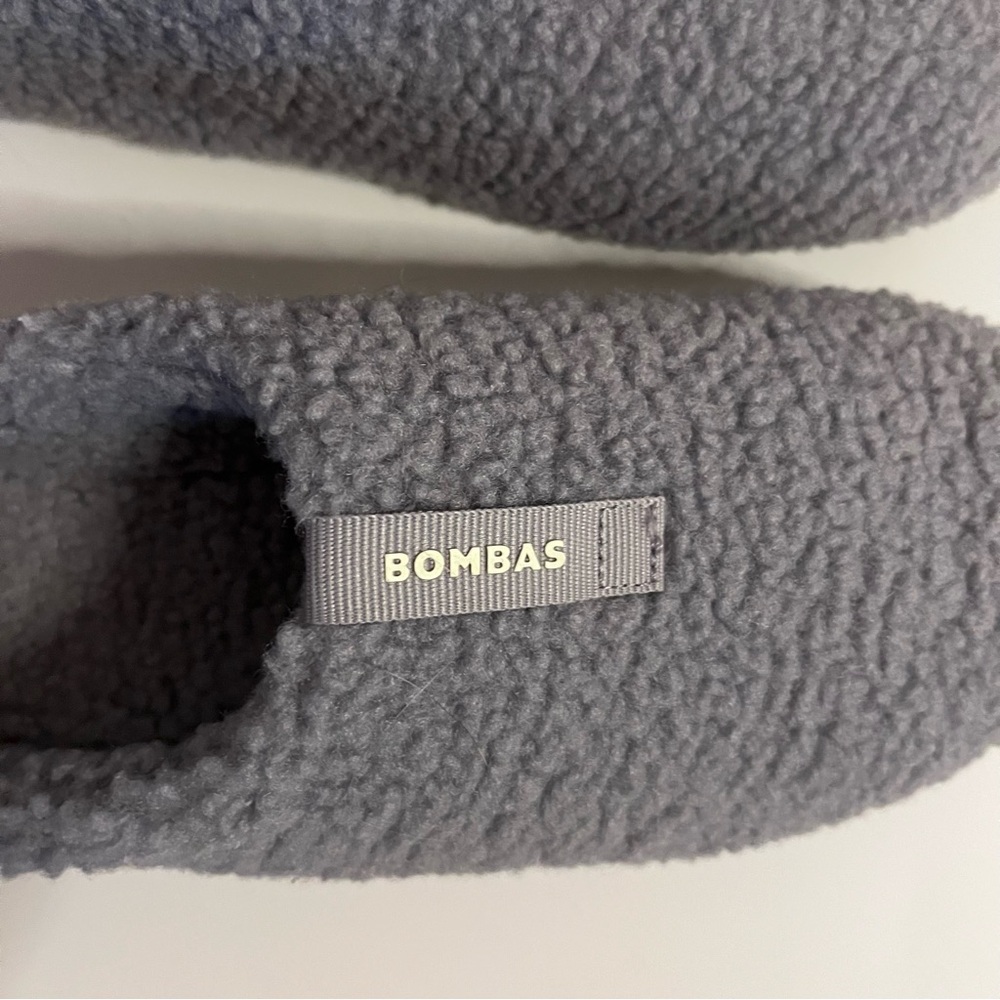 Bombas Womens Sunday Slipper Gray Sz 10 Faux Shearling - Picture 4 of 5